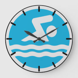Reloj de natación para la piscina o la oficina del