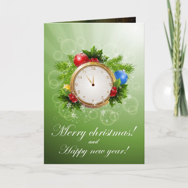 Reloj de navidad (Anverso)