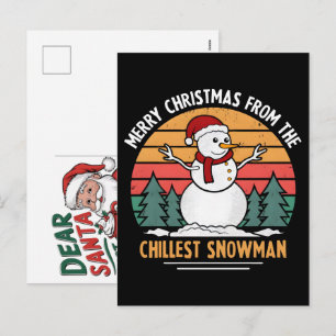 Reloj de Navidad de Muñeco de Nieve Retro Regalo d