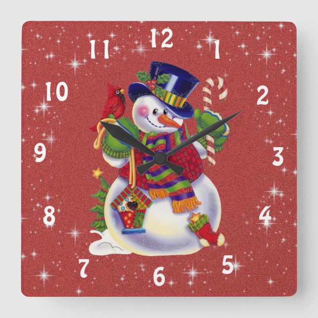 Reloj de navidades Snowman (Anverso)