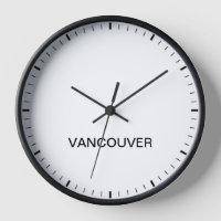 Reloj de noticias de la zona horaria de Vancouver 