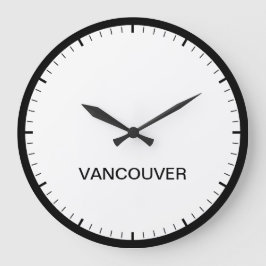 Reloj de noticias de la zona horaria de Vancouver