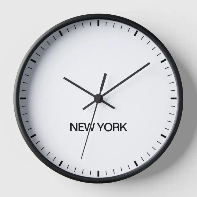Reloj de noticias de New York Time Zone