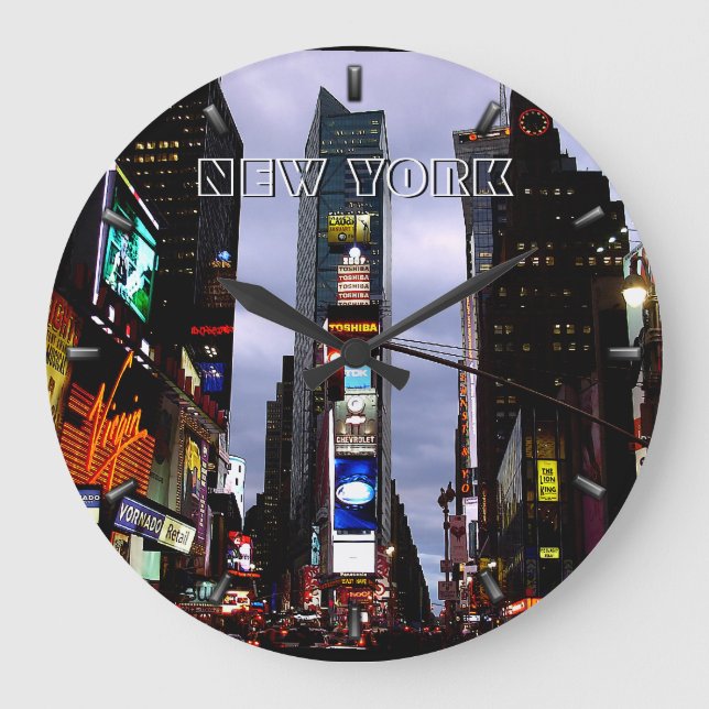 Reloj de Nueva York Times Square NY Wall Clock (Anverso)