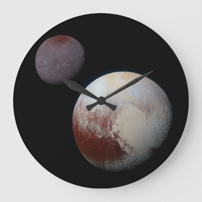 Reloj de nuevos horizontes de Pluto y Charon de la (Anverso)
