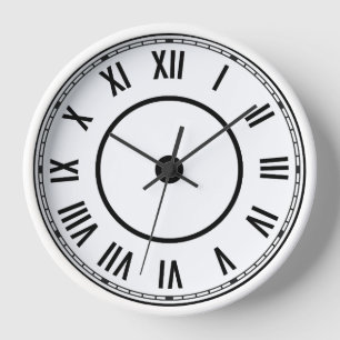 Reloj de números romanos antiguos