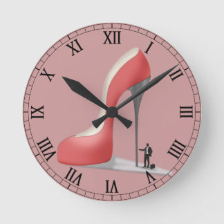 Reloj de oficina - Stiletto rojo gigante
