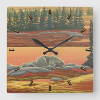 Reloj de ojivas polares Art Otoño Reloj de pared d