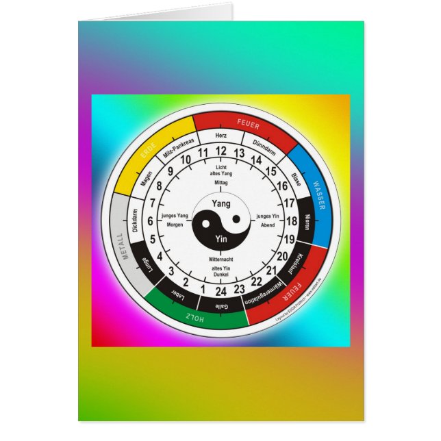 reloj de órganos y órganos del TCM (Frente)