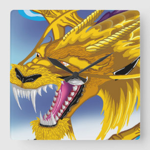Reloj de oro del dragón
