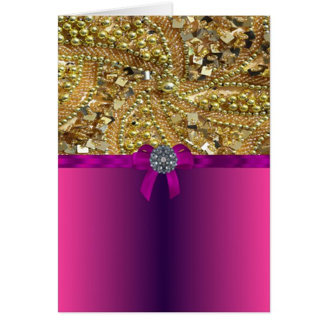 Reloj de oro y magenta (Frente)