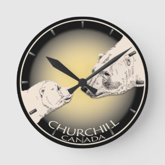Reloj de oso polar Churchill Canadá reloj de pared