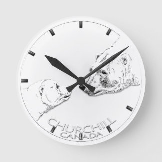Reloj de oso polar Churchill Canadá reloj de pared