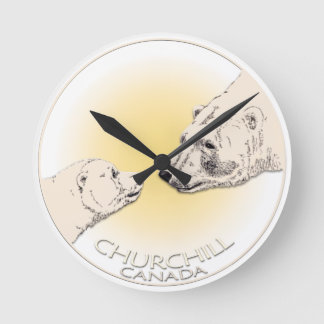 Reloj de oso polar Churchill Canadá reloj de pared