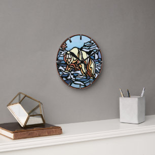 Reloj de oso polar Tribal fresco Reloj de pared ar
