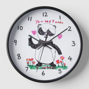 Reloj de Panda Dibujado a Mano – Tú dices Panda, y