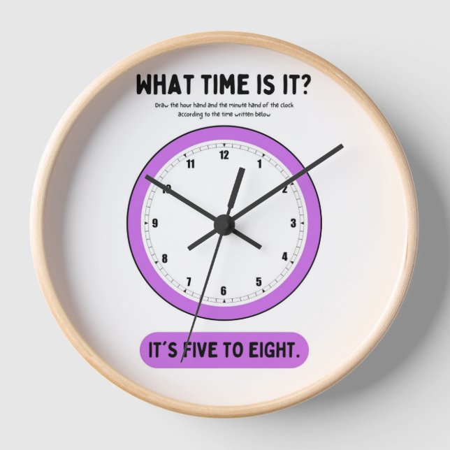 reloj de pared (Anverso)