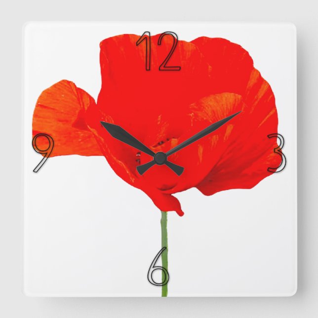 Reloj de pared 06 de la colección POPPY (Anverso)