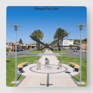 Reloj de pared 27.3 cm cuadrado acrílico