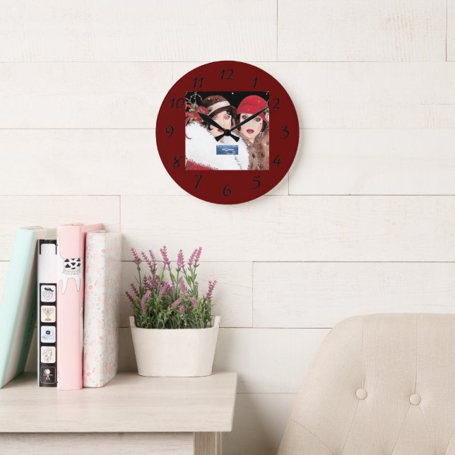Reloj de pared 4 Burg(Winter Red 2) RFPMDesigns 20 (Sala de lectura)
