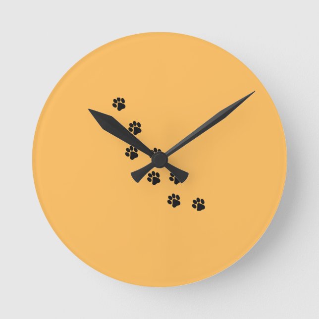 Reloj de pared, 8" Acrílico redondo (Anverso)