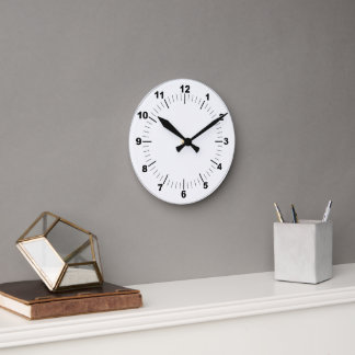 Reloj de pared, 8" Acrílico redondo