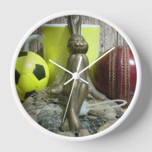 Reloj De Pared A través del campo y la cresta: fusión de fútbol y