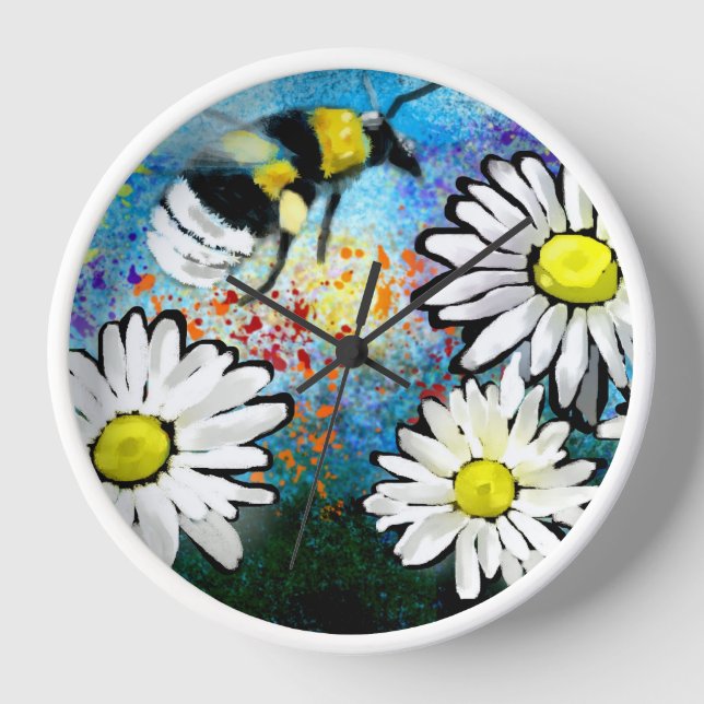 Reloj de pared - Abeja de burbujas y maricones sen (Anverso)