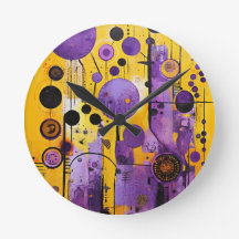Reloj de pared abstracto