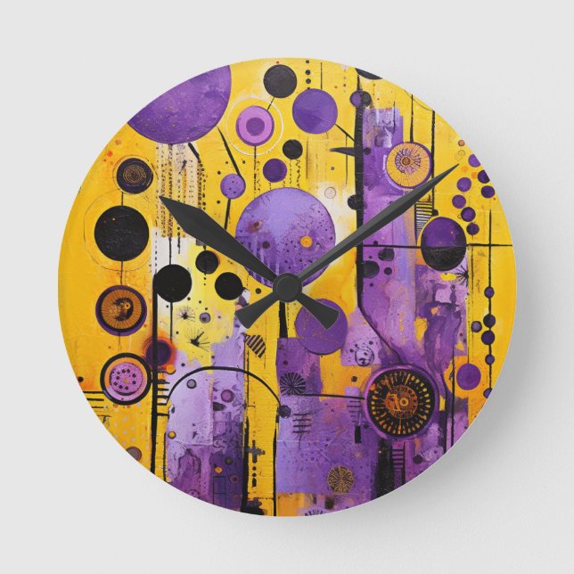 Reloj de pared abstracto (Anverso)