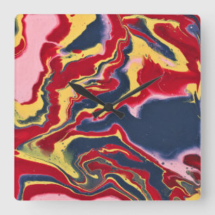 Reloj de pared abstracto de colores locos Sadie 1