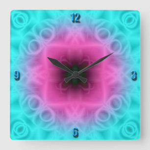 Reloj de pared abstracto de la flor