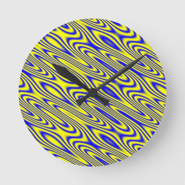 Reloj de pared abstracto de Lapis Lazuli (Anverso)