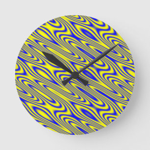 Reloj de pared abstracto de Lapis Lazuli