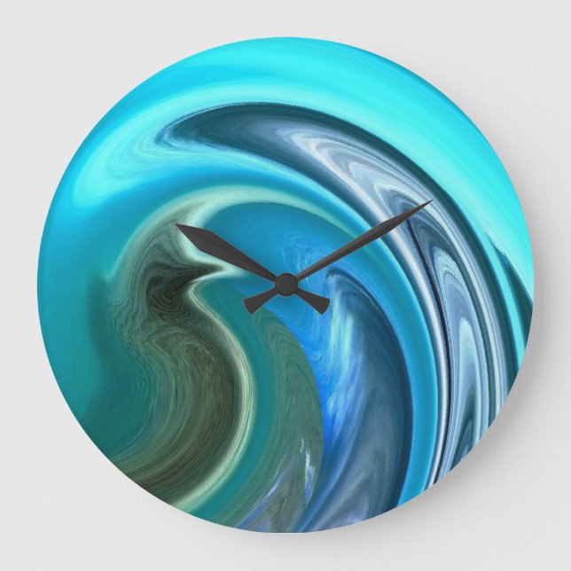 Reloj de pared abstracto del Seahorse (Anverso)