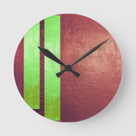 Reloj de pared abstracto moderno rojo y vino 