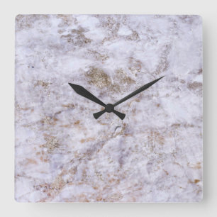 Reloj de pared acrílica de motivos de mármol