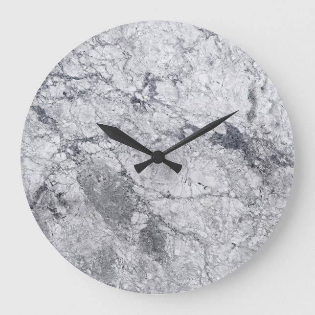 Reloj de pared acrílica de motivos de mármol (Anverso)