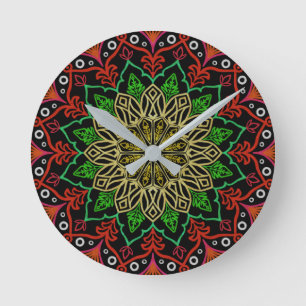 Reloj de pared acrílica, redondo (medio)
