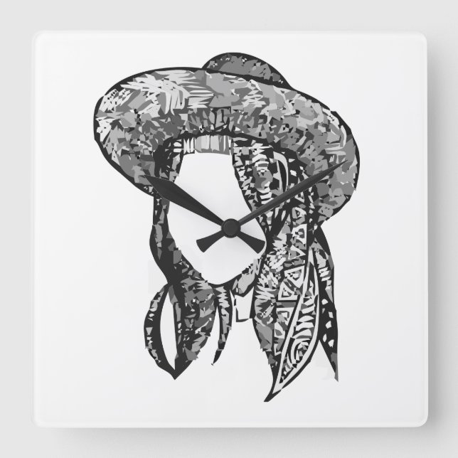 Reloj de pared acrílico (Anverso)