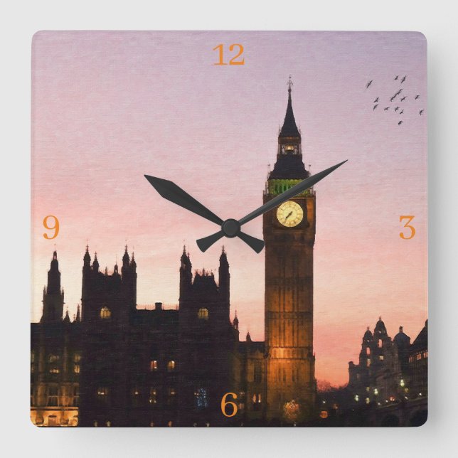 Reloj de pared acrílico (Anverso)