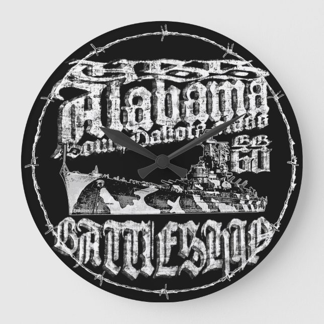 Reloj de pared acrílico Alabama (Anverso)
