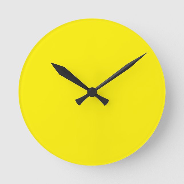 Reloj de pared acrílico amarillo (Anverso)