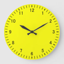 Reloj de pared acrílico amarillo claro 21A