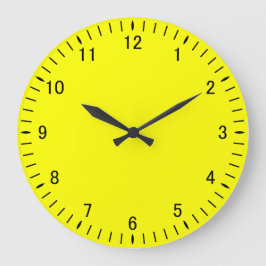 Reloj de pared acrílico amarillo claro 21A