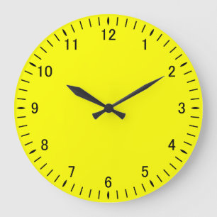 Reloj de pared acrílico amarillo claro 21A