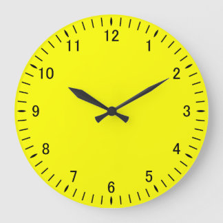Reloj de pared acrílico amarillo claro 21A
