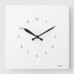 Reloj de pared acrílico blanco HAMbWG