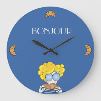Reloj de pared acrílico Bonjour