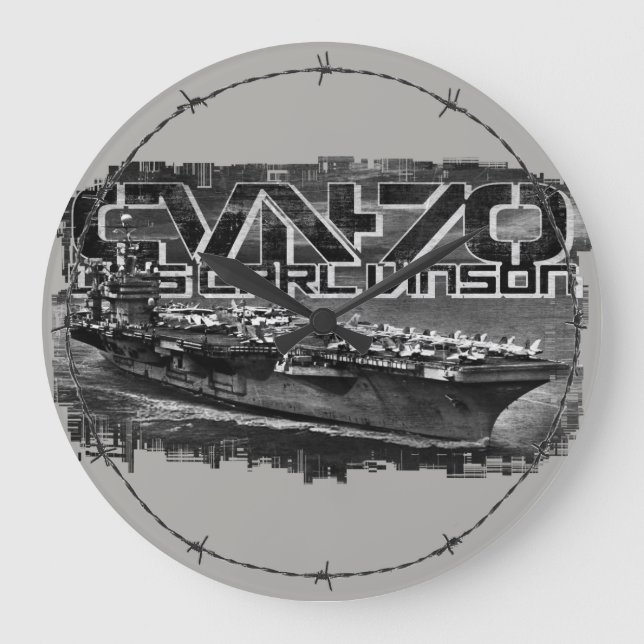 Reloj de pared acrílico Carl Vinson (Anverso)